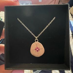 Ruby and Silver Necklace